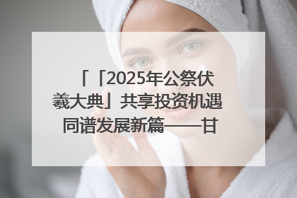 「2025年公祭伏羲大典」共享投资机遇 同谱发展新篇——甘肃省文旅产业链招商引资推介会侧记