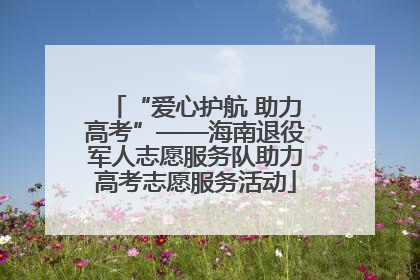 “爱心护航 助力高考”——海南退役军人志愿服务队助力高考志愿服务活动