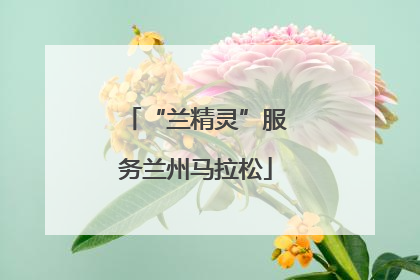 “兰精灵”服务兰州马拉松