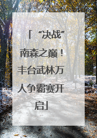“决战”南森之巅！丰台武林万人争霸赛开启