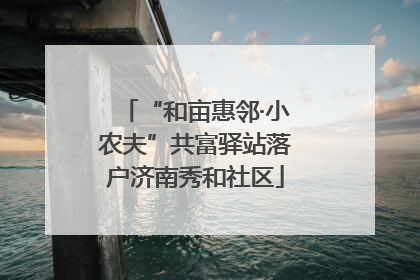 “和亩惠邻·小农夫”共富驿站落户济南秀和社区