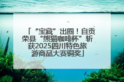 “宝藏”出圈！自贡荣县“熊猫咖啡杯”斩获2025四川特色旅游商品大赛铜奖