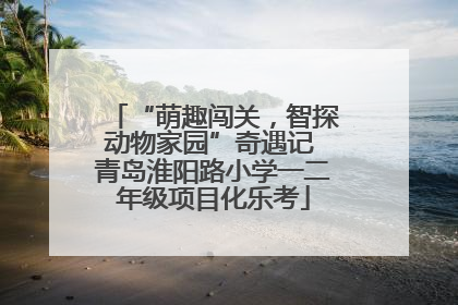 “萌趣闯关，智探动物家园”奇遇记 青岛淮阳路小学一二年级项目化乐考