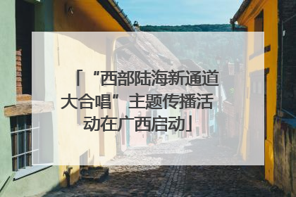 “西部陆海新通道大合唱”主题传播活动在广西启动