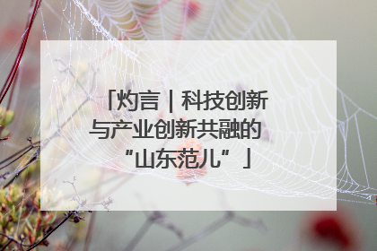 灼言｜科技创新与产业创新共融的“山东范儿”