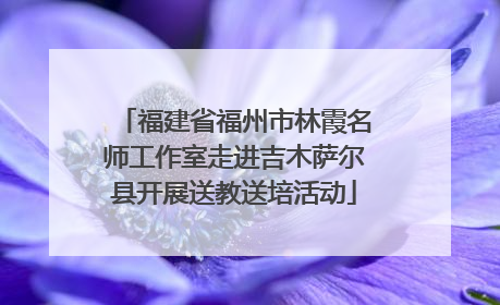 福建省福州市林霞名师工作室走进吉木萨尔县开展送教送培活动
