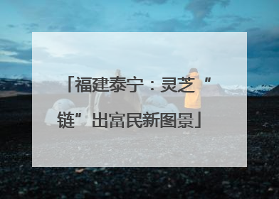 福建泰宁：灵芝“链”出富民新图景
