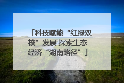 科技赋能“红绿双核”发展 探索生态经济“湖南路径”