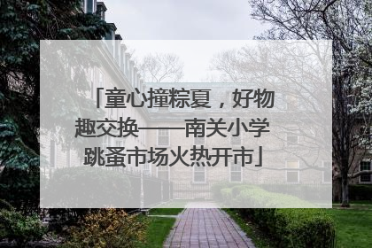 童心撞粽夏，好物趣交换——南关小学跳蚤市场火热开市