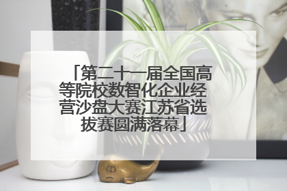第二十一届全国高等院校数智化企业经营沙盘大赛江苏省选拔赛圆满落幕