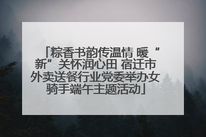 粽香书韵传温情 暖“新”关怀润心田 宿迁市外卖送餐行业党委举办女骑手端午主题活动