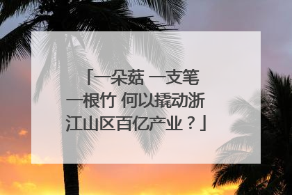 一朵菇 一支笔 一根竹 何以撬动浙江山区百亿产业？