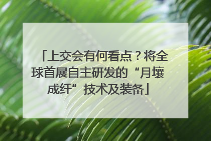 上交会有何看点？将全球首展自主研发的“月壤成纤”技术及装备