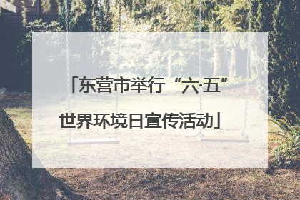 东营市举行“六·五”世界环境日宣传活动