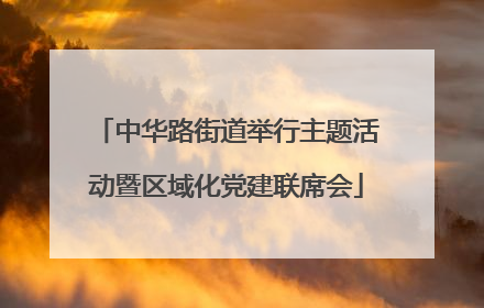 中华路街道举行主题活动暨区域化党建联席会