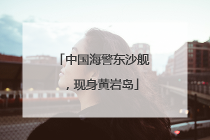 中国海警东沙舰，现身黄岩岛