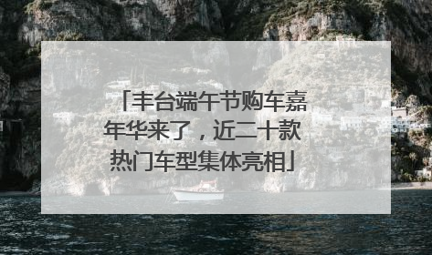 丰台端午节购车嘉年华来了，近二十款热门车型集体亮相