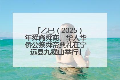 乙巳（2025）年舜裔舜商、华人华侨公祭舜帝典礼在宁远县九嶷山举行