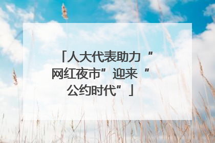 人大代表助力“网红夜市”迎来“公约时代”