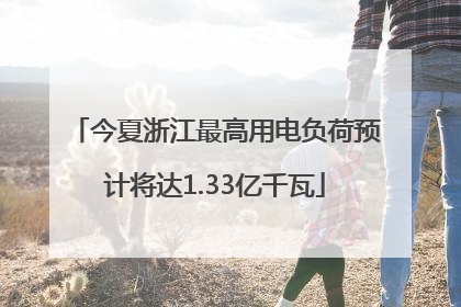 今夏浙江最高用电负荷预计将达1.33亿千瓦