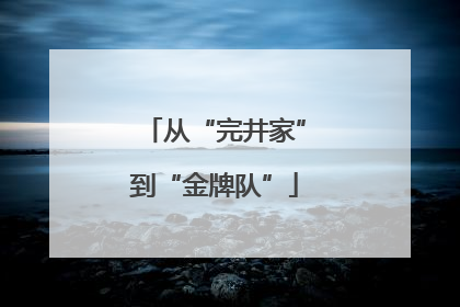 从“完井家”到“金牌队”