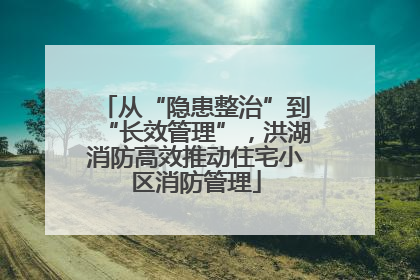 从“隐患整治”到“长效管理”，洪湖消防高效推动住宅小区消防管理