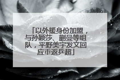 以外援身份加盟，与孙颖莎、蒯曼等组队，平野美宇发文回应重返乒超