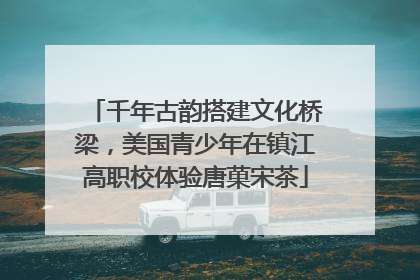 千年古韵搭建文化桥梁，美国青少年在镇江高职校体验唐菓宋茶