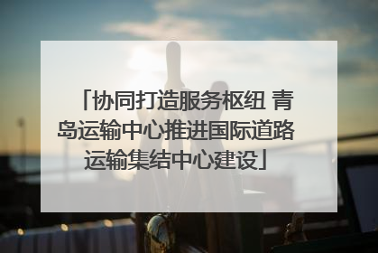 协同打造服务枢纽 青岛运输中心推进国际道路运输集结中心建设