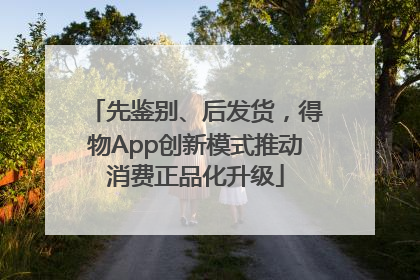 先鉴别、后发货，得物App创新模式推动消费正品化升级