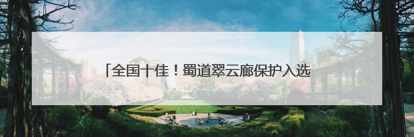 全国十佳！蜀道翠云廊保护入选全国文物事业高质量发展案例