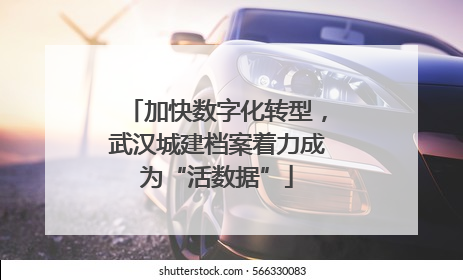 加快数字化转型，武汉城建档案着力成为“活数据”