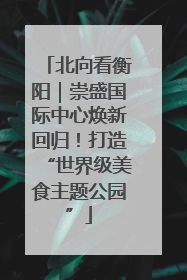 北向看衡阳｜崇盛国际中心焕新回归！打造“世界级美食主题公园”