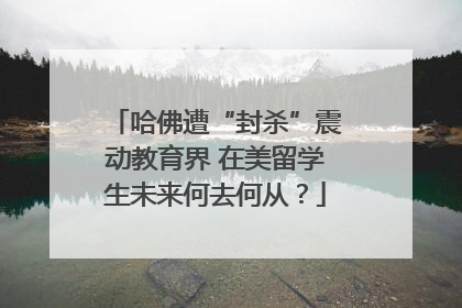 哈佛遭“封杀”震动教育界 在美留学生未来何去何从？