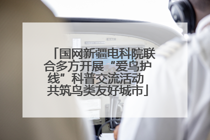 国网新疆电科院联合多方开展“爱鸟护线”科普交流活动 共筑鸟类友好城市