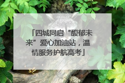 四城同启“馥郁未来”爱心加油站，温情服务护航高考