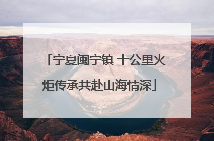 宁夏闽宁镇 十公里火炬传承共赴山海情深