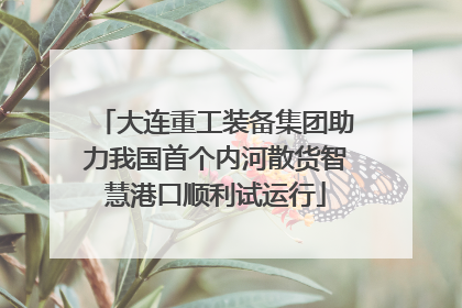 大连重工装备集团助力我国首个内河散货智慧港口顺利试运行