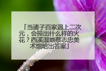 当诸子百家遇上二次元，会撞出什么样的火花？西溪湿地蔡志忠美术馆给出答案