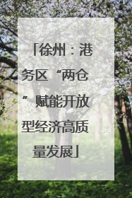 徐州：港务区“两仓”赋能开放型经济高质量发展