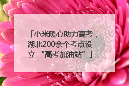 小米暖心助力高考，湖北200余个考点设立 “高考加油站”