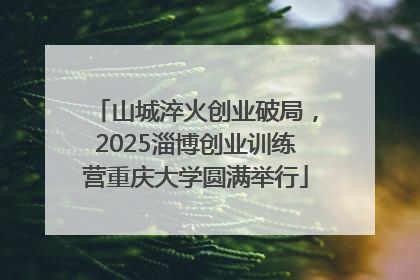 山城淬火创业破局，2025淄博创业训练营重庆大学圆满举行