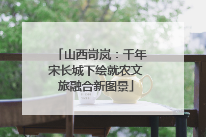 山西岢岚：千年宋长城下绘就农文旅融合新图景