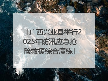 广西兴业县举行2025年防汛应急抢险救援综合演练
