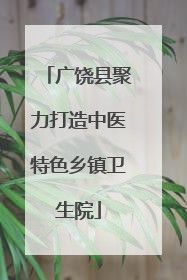广饶县聚力打造中医特色乡镇卫生院