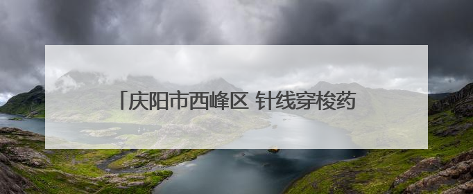 庆阳市西峰区 针线穿梭药草香 指尖技艺“活”起来