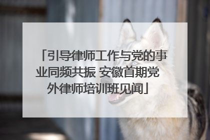 引导律师工作与党的事业同频共振 安徽首期党外律师培训班见闻
