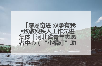 感恩奋进 双争有我•致敬残疾人工作先进集体丨河北省青年志愿者中心（“小橘灯”助残接力计划实施团队）：用温暖陪伴，守护特殊孩子成长