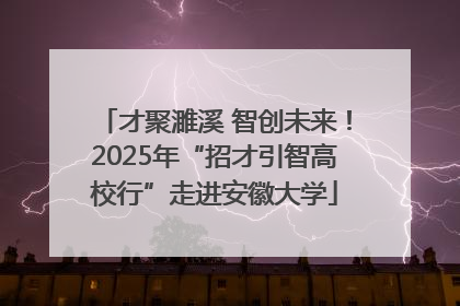 才聚濉溪 智创未来！2025年“招才引智高校行”走进安徽大学