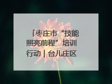 枣庄市“技能照亮前程”培训行动｜台儿庄区开展康养类技能进校园活动